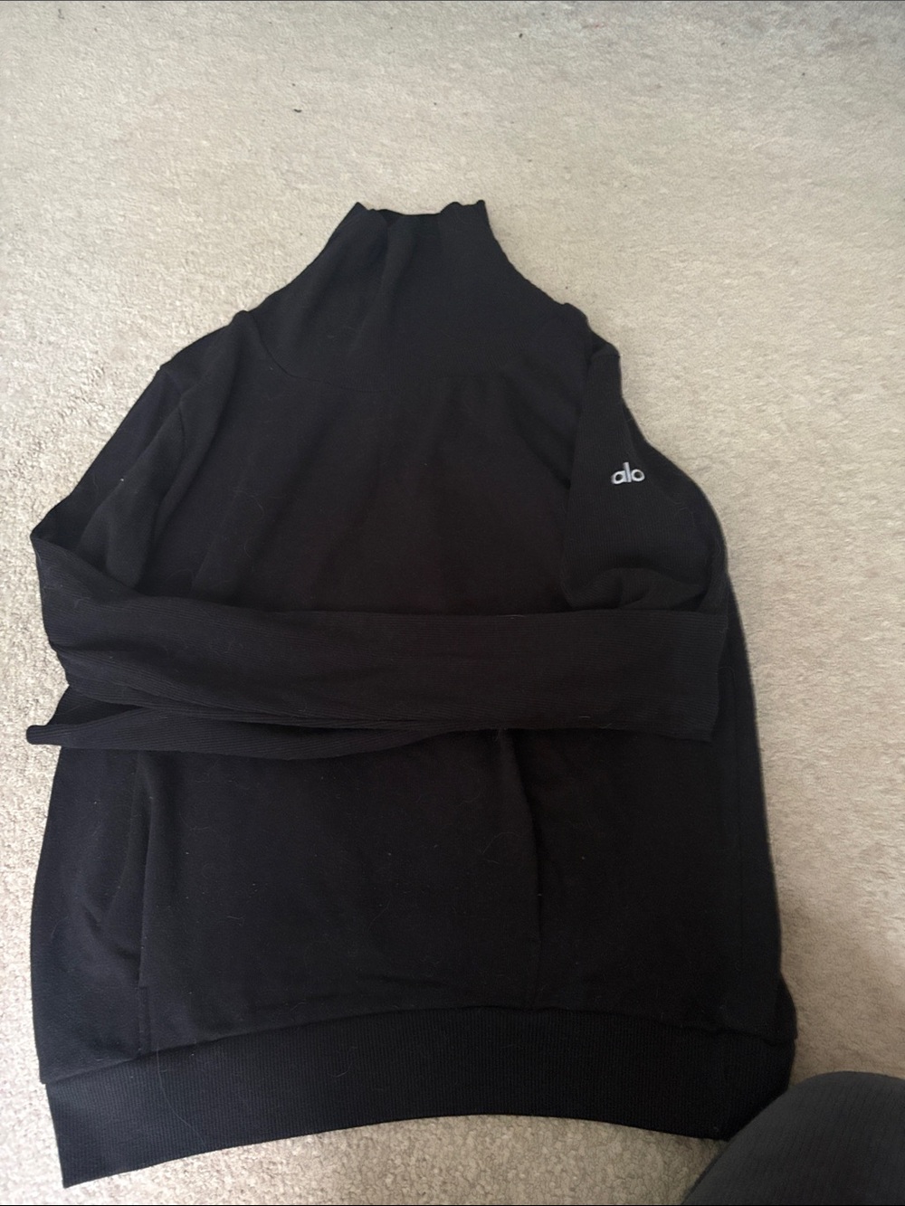 ALO Yoga Black Turtleneck Sweater